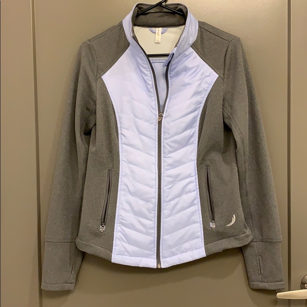 Fitted full zip up athletic coat